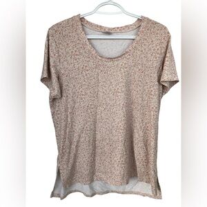 Jax & Lennon ladies pink floral shirt medium